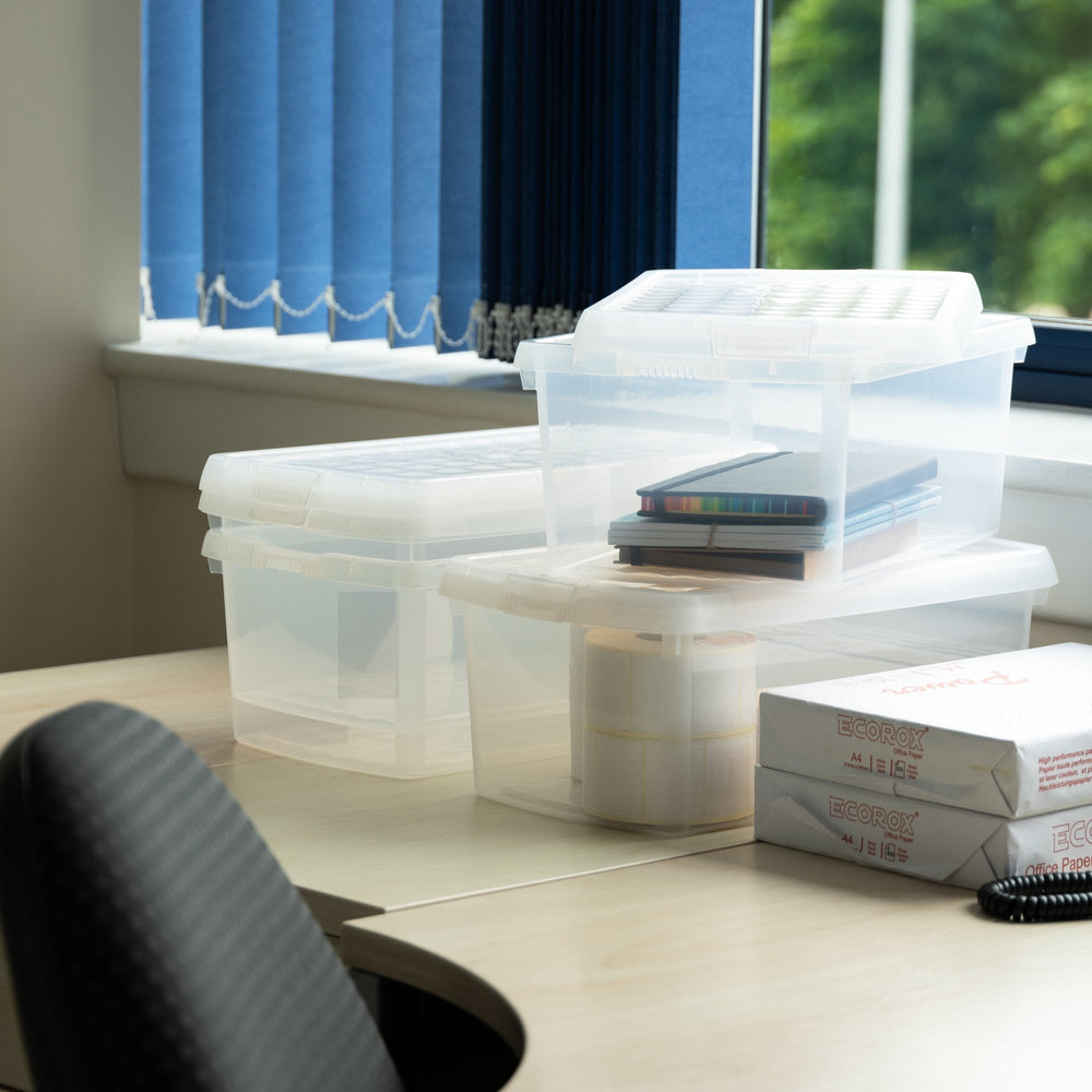 SINGLE - 10.5 Litre Wham Clip Plastic Box with Lid 6.02-Wham-Plastic Box Shop