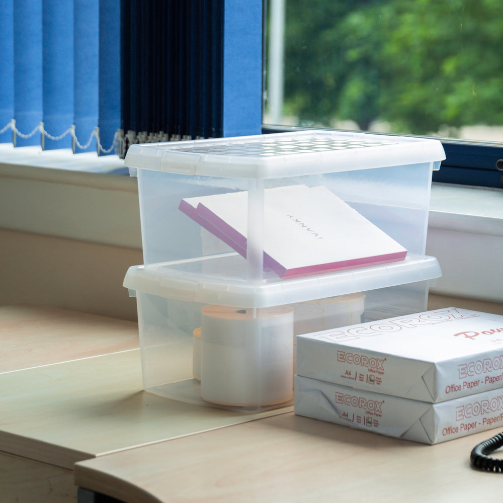 SINGLE - 10.5 Litre Wham Clip Plastic Box with Lid 6.02-Wham-Plastic Box Shop