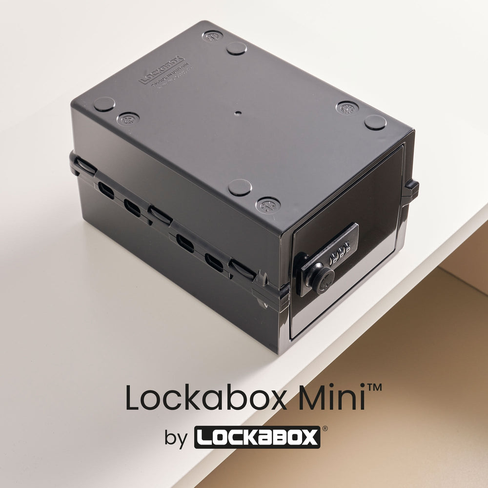 3 Litre Mini Jet Secure Storage Box – Black - Lockabox-Lockabox®-Plastic Box Shop