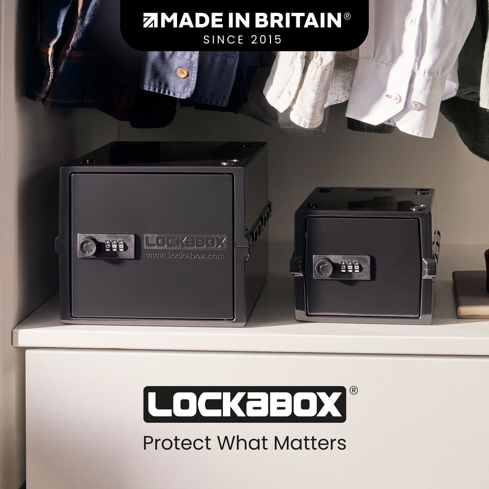 3 Litre Mini Jet Secure Storage Box – Black - Lockabox-Lockabox®-Plastic Box Shop