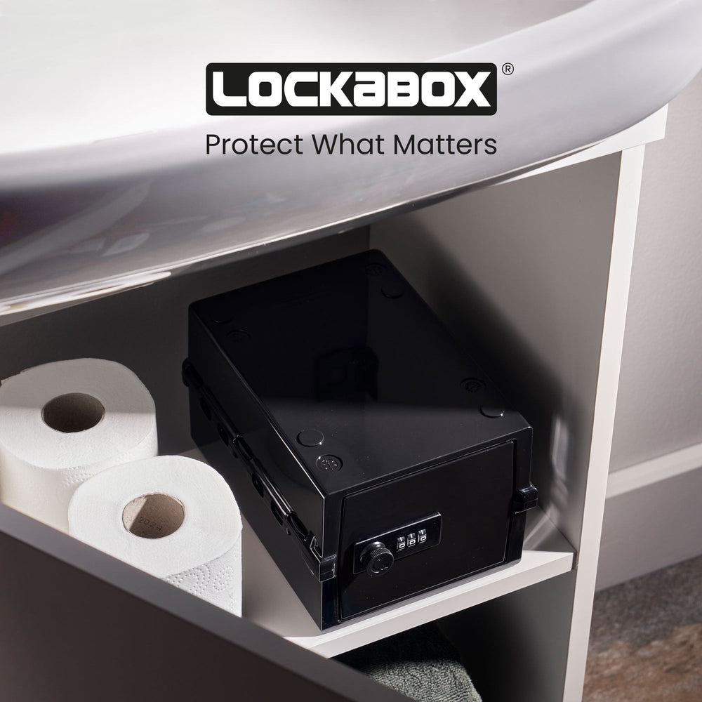 3 Litre Mini Jet Secure Storage Box – Black - Lockabox-Lockabox®-Plastic Box Shop
