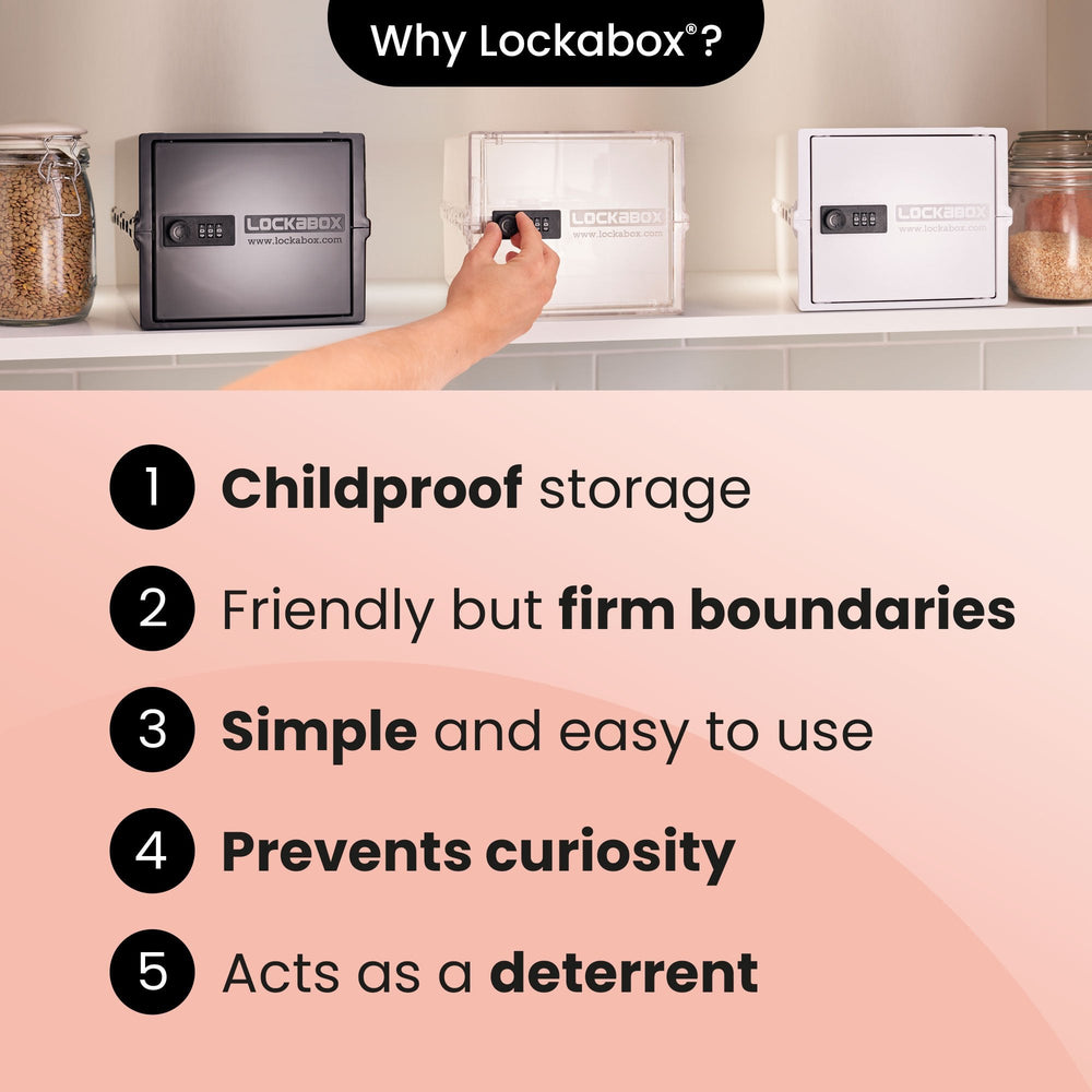 Mini Medi Secure Storage Box – Clear – Lockabox-Lockabox®-Plastic Box Shop