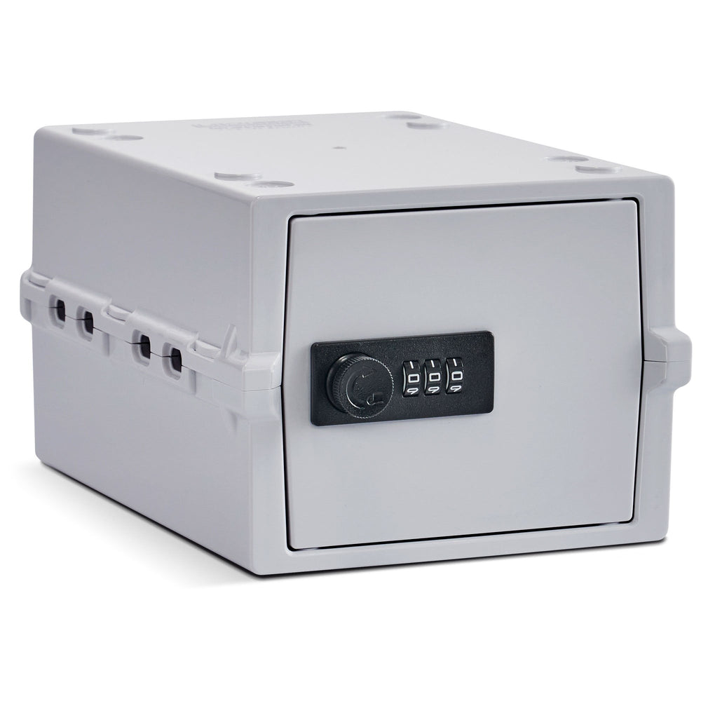 Mini Medi Secure Storage Box – White – Lockabox-Lockabox®-Plastic Box Shop