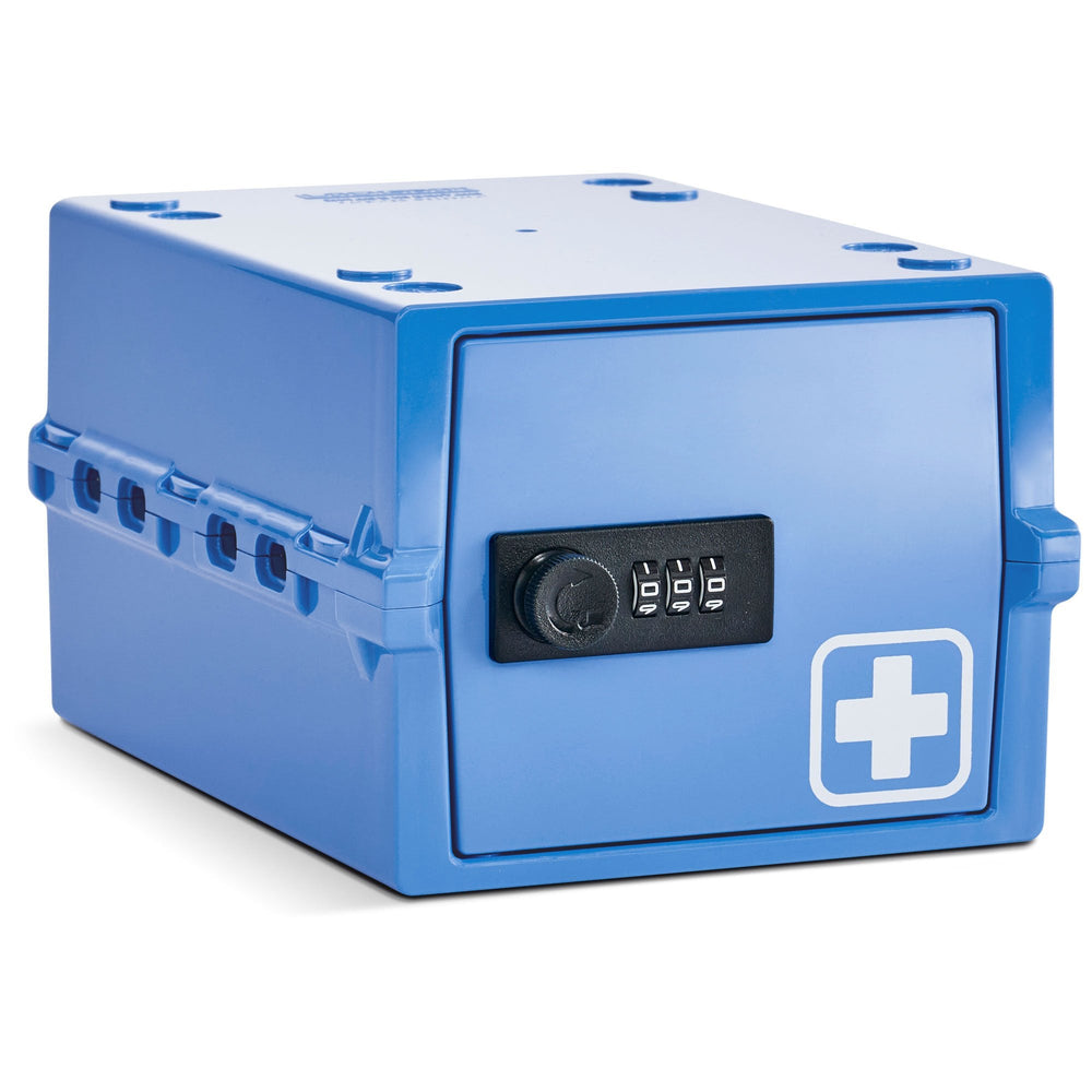 Mini Medi Secure Storage Box – Blue – Lockabox-Lockabox®-Plastic Box Shop