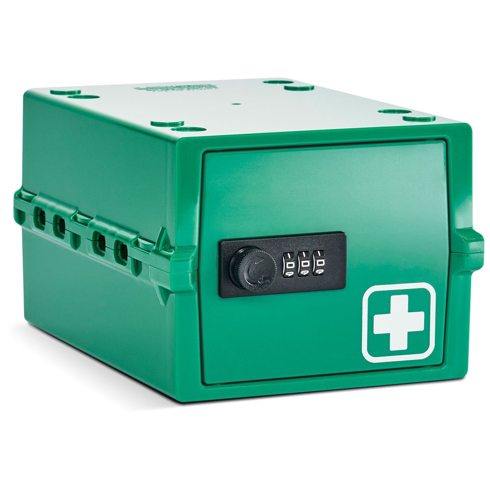 Mini Medi Secure Storage Box – Green – Lockabox-Lockabox®-Plastic Box Shop