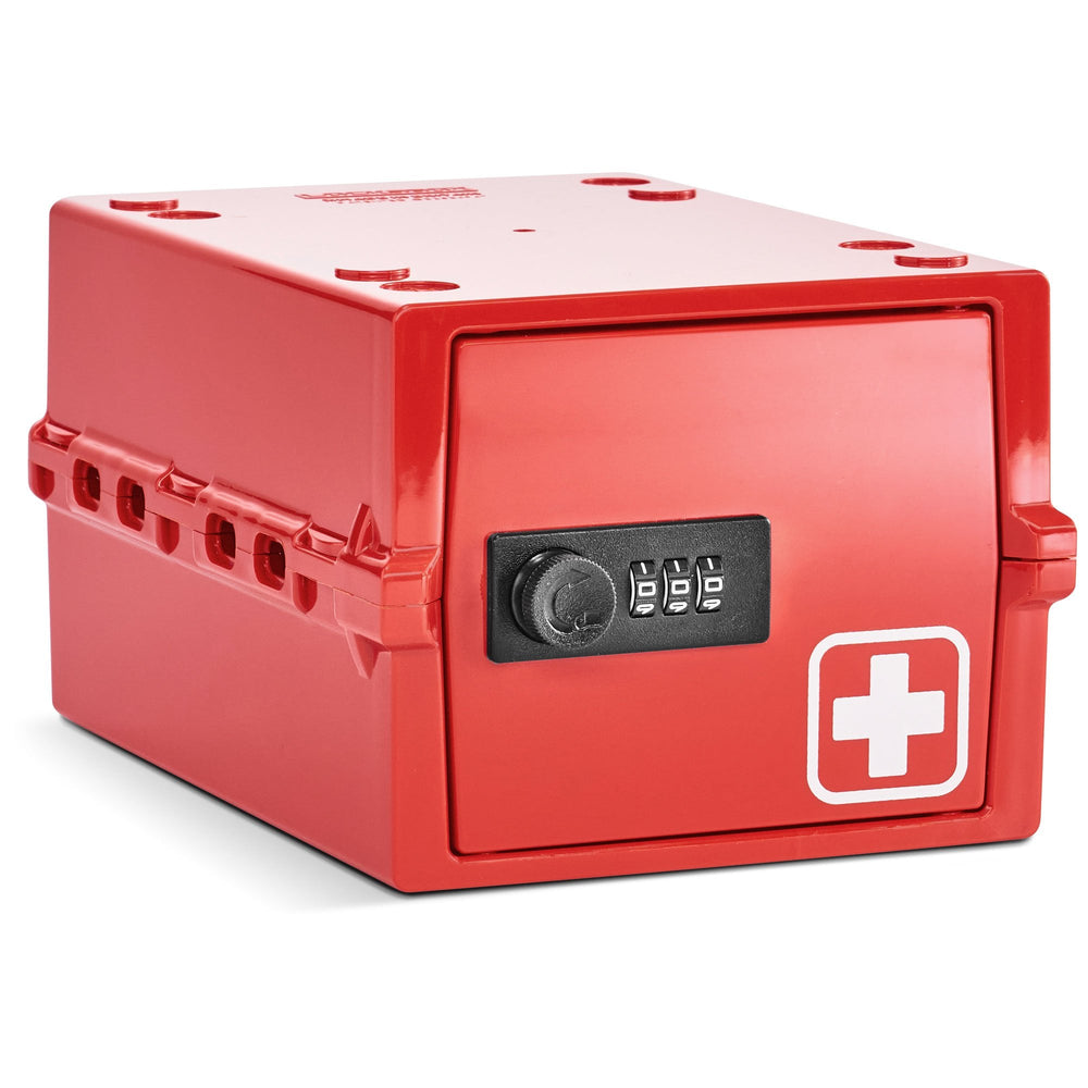 Mini Medi Secure Storage Box – Red – Lockabox-Lockabox®-Plastic Box Shop