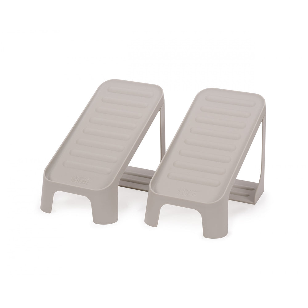 Shoe-In Compact 2-Piece Ecru Shoe Caddy-Joseph Joseph-Plastic Box Shop