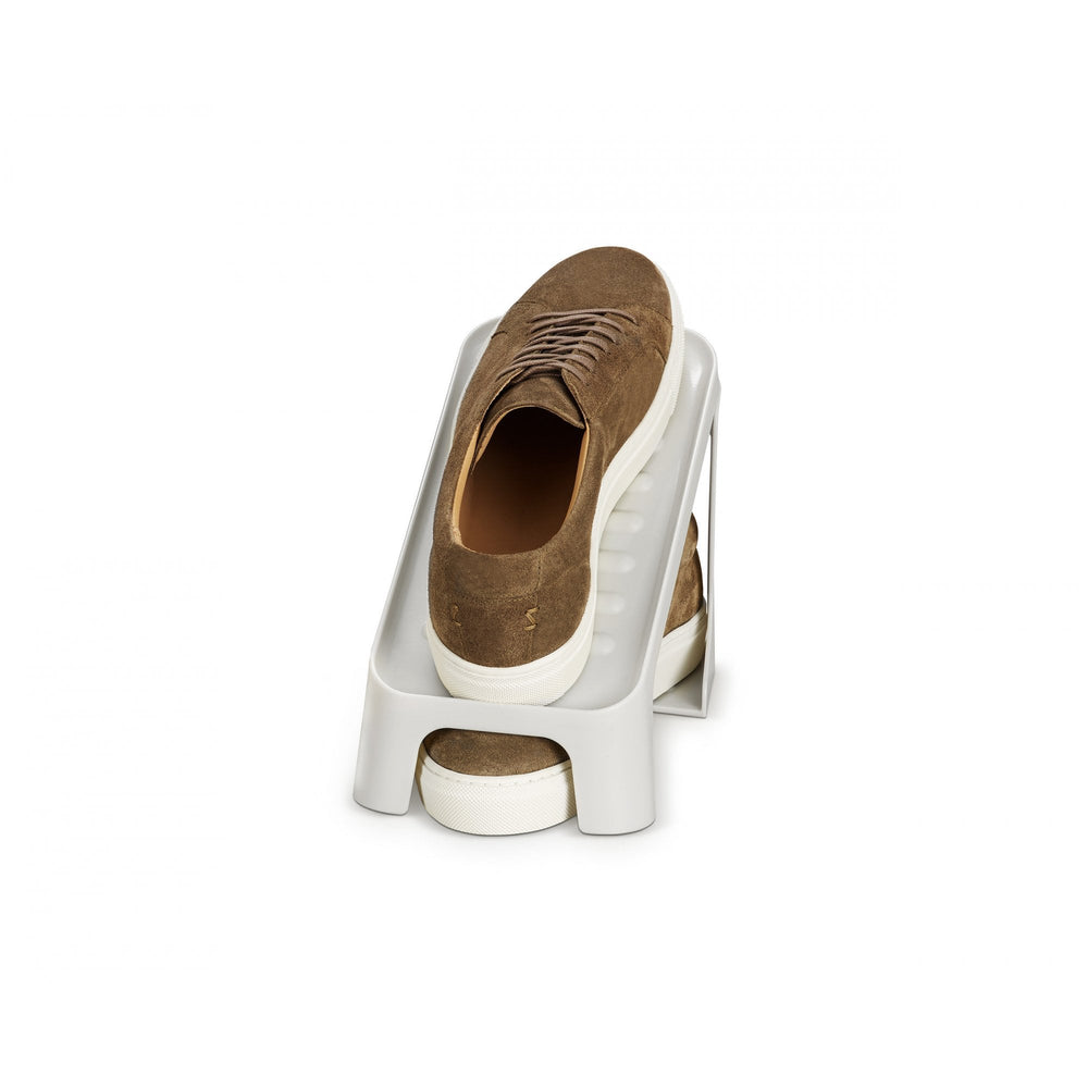 Shoe-In Compact 2-Piece Ecru Shoe Caddy-Joseph Joseph-Plastic Box Shop