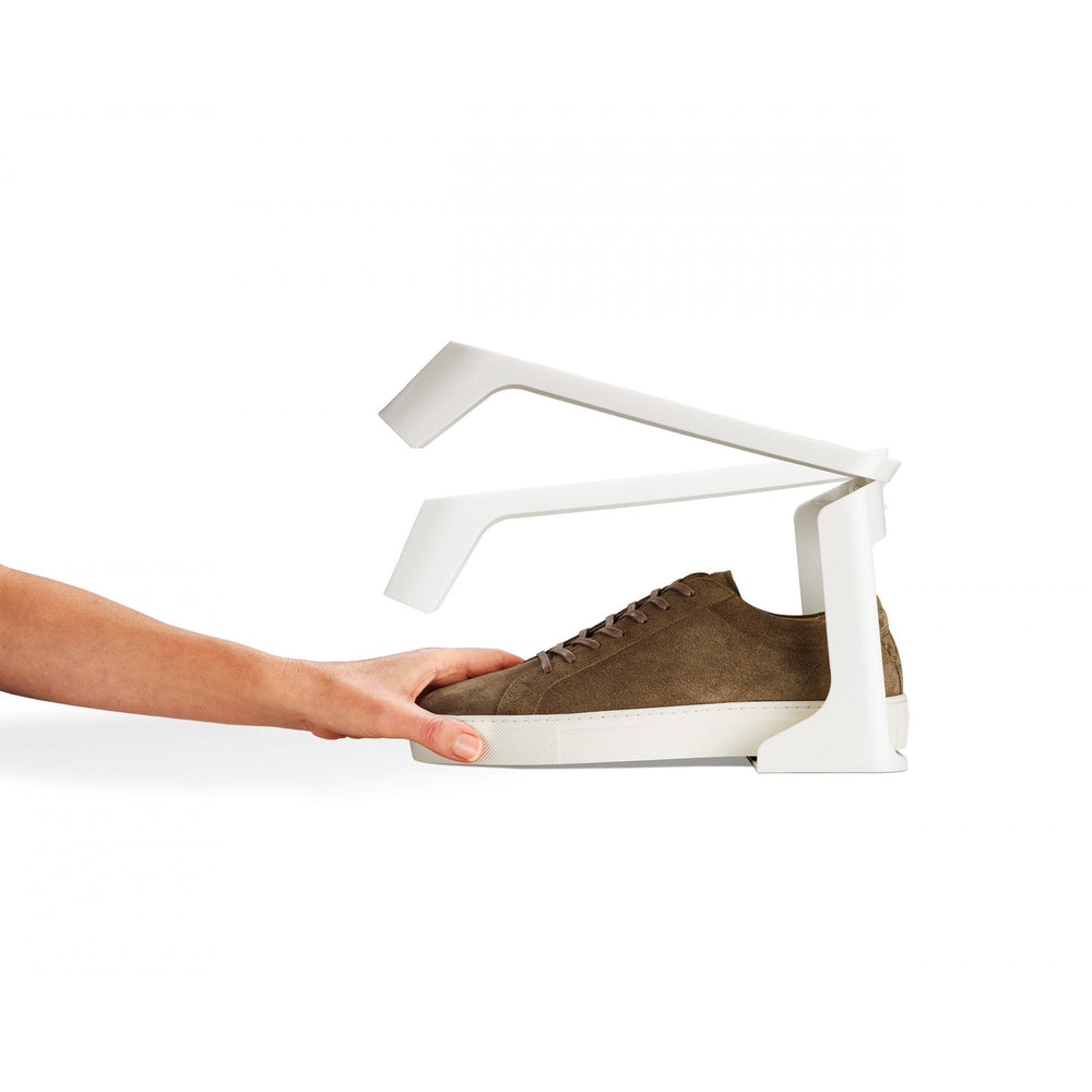 Shoe-In Compact 2-Piece Ecru Shoe Caddy-Joseph Joseph-Plastic Box Shop