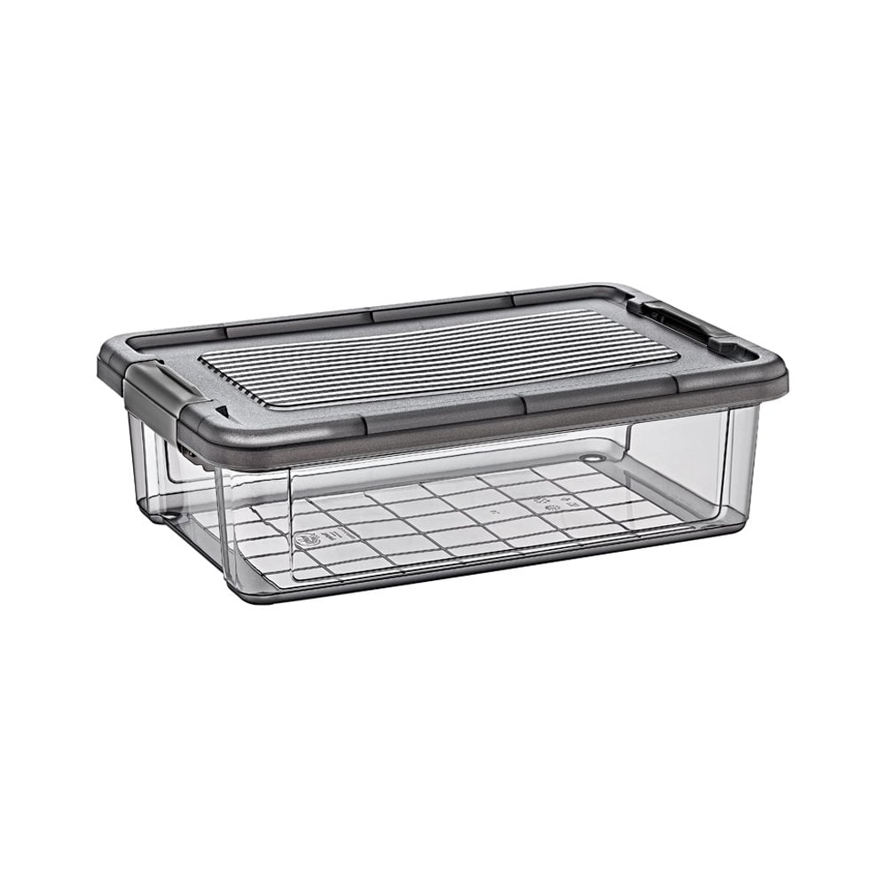 6 Litre Dark Grey Plastic Storage Box with Clip Lid – Stormax Elite-Hobby Life-Plastic Box Shop