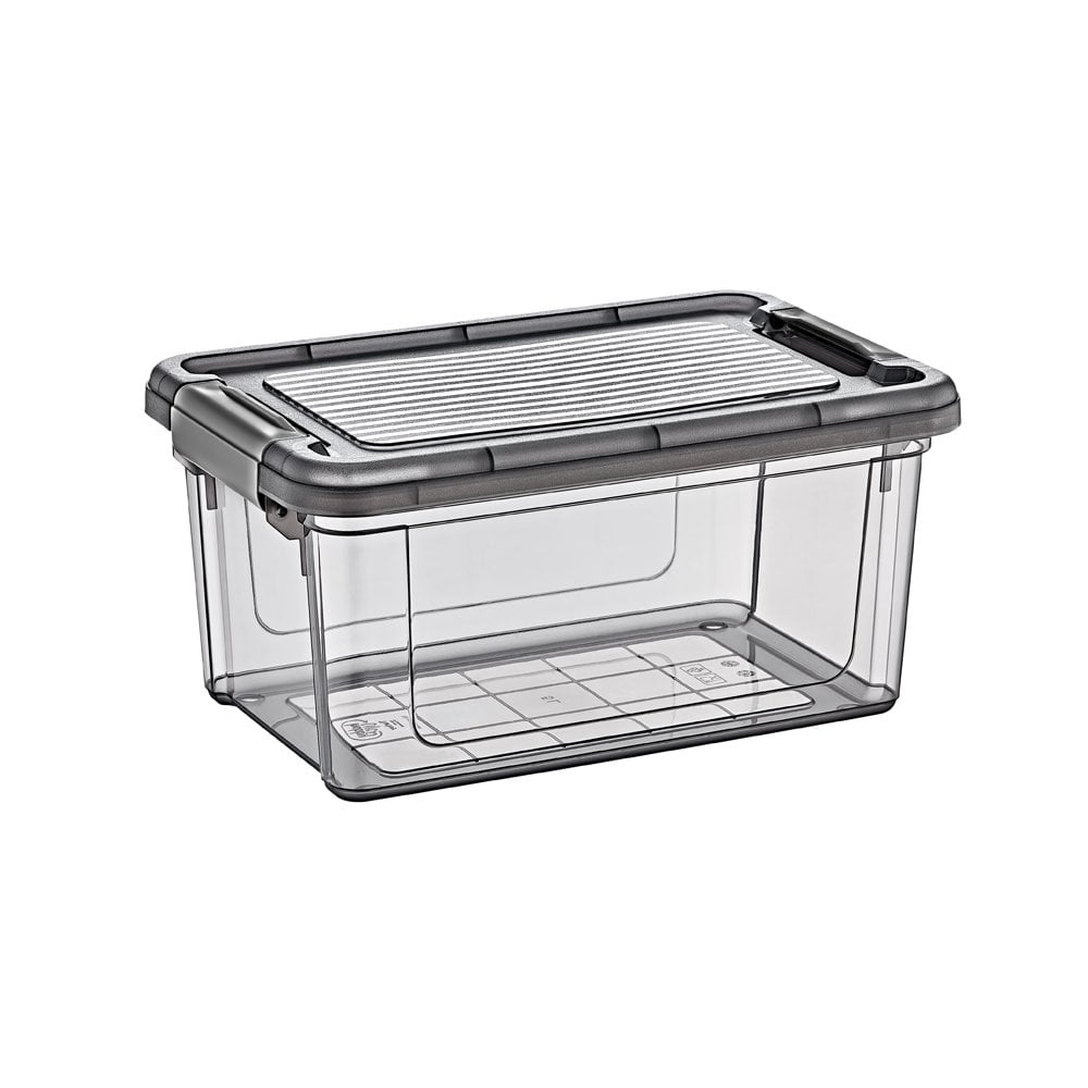 5 Litre Dark Grey Plastic Storage Box with Clip Lid – Stormax Elite-Hobby Life-Plastic Box Shop