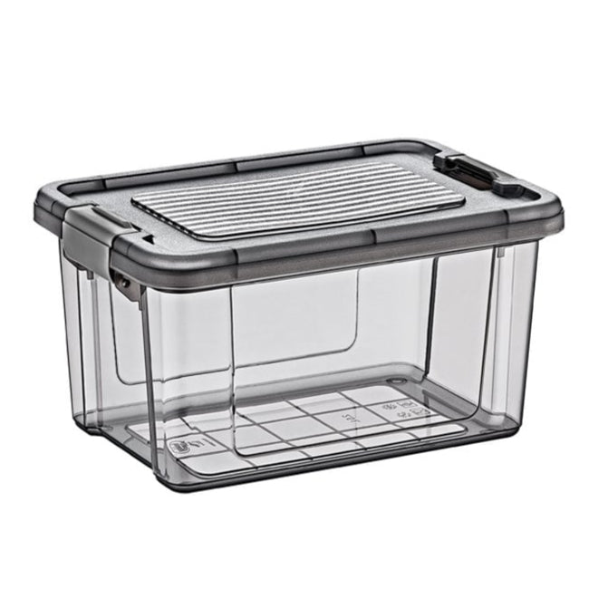 1.25 Litre Dark Grey Clip Lid Plastic Storage Box – Hobby Life-Hobby Life-Plastic Box Shop