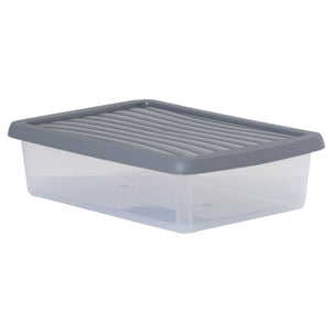 8 Litre A4 Storage Box with Steel Lid (17705)-Wham-Plastic Box Shop