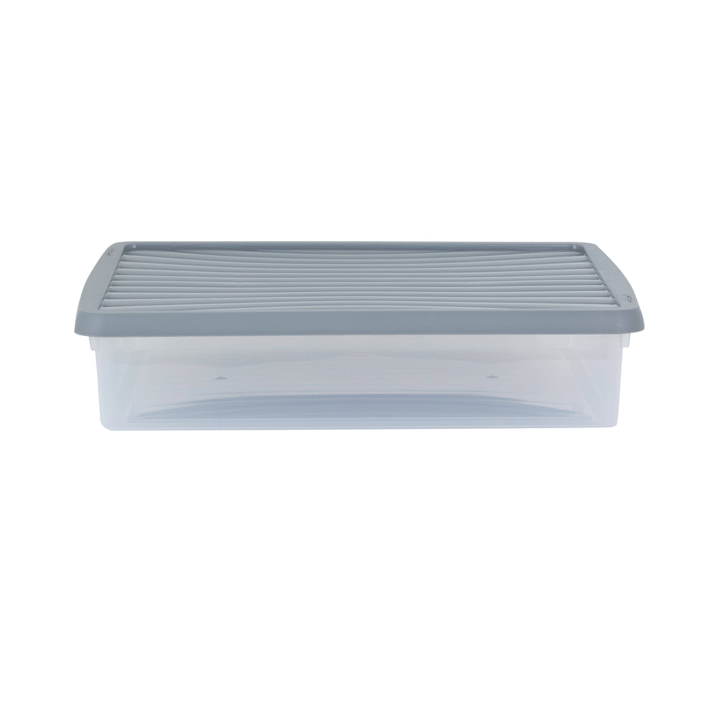 14.75 Litre Wham Shallow A3 Plastic Storage Box With Lid (17756)-Wham-Plastic Box Shop
