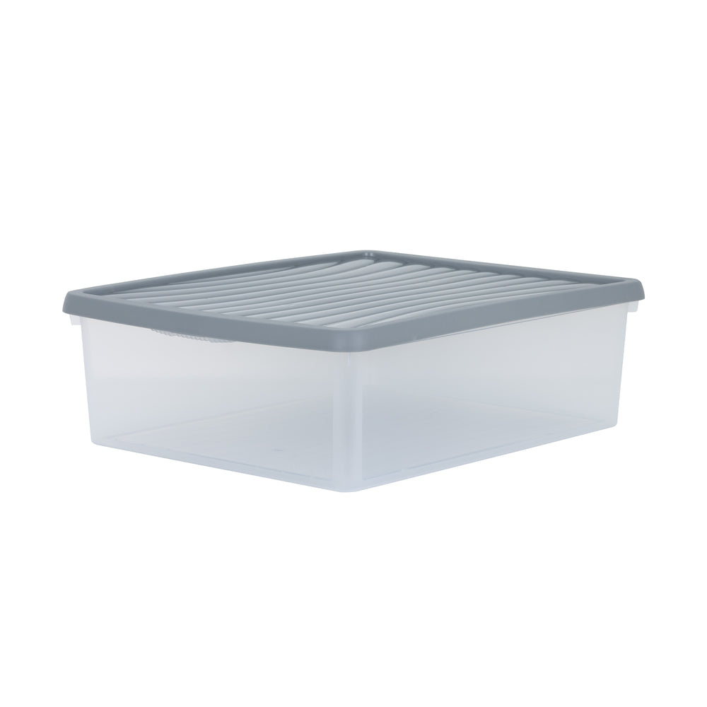 23.5 Litre Wham A3 Paper Plastic Storage Box With Lid - Deep (17780)-Wham-Plastic Box Shop