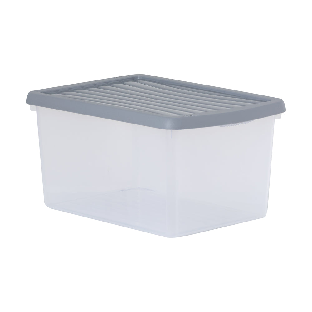 16 Litre Wham Box with Lid Steel (17876)-Wham-Plastic Box Shop