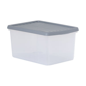 16 Litre Wham Box with Lid Steel (17876)-Wham-Plastic Box Shop