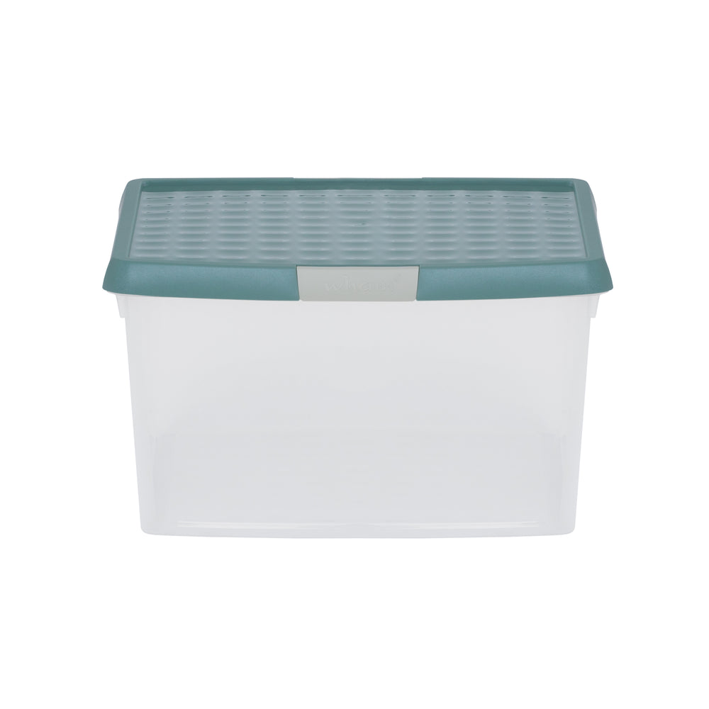 25.5 Litre Wham Clip Square Box with Lid 10.02-Wham-Plastic Box Shop