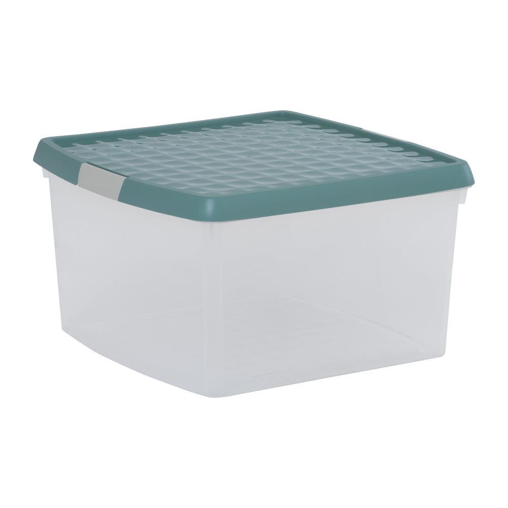 25.5 Litre Wham Clip Square Box with Lid 10.02-Wham-Plastic Box Shop