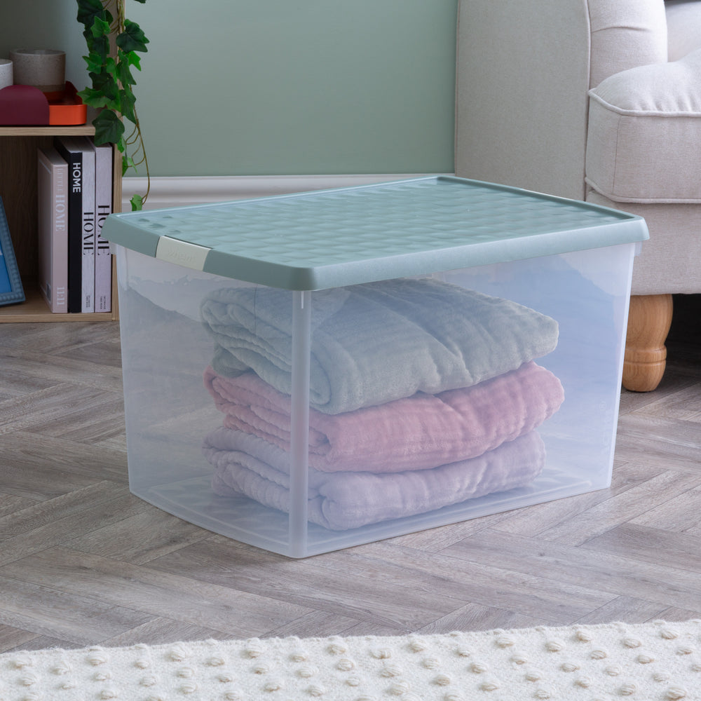 Wham Clip Pack of 3 x 62L Plastic Storage Boxes with Lid - 13.02-Wham-Plastic Box Shop