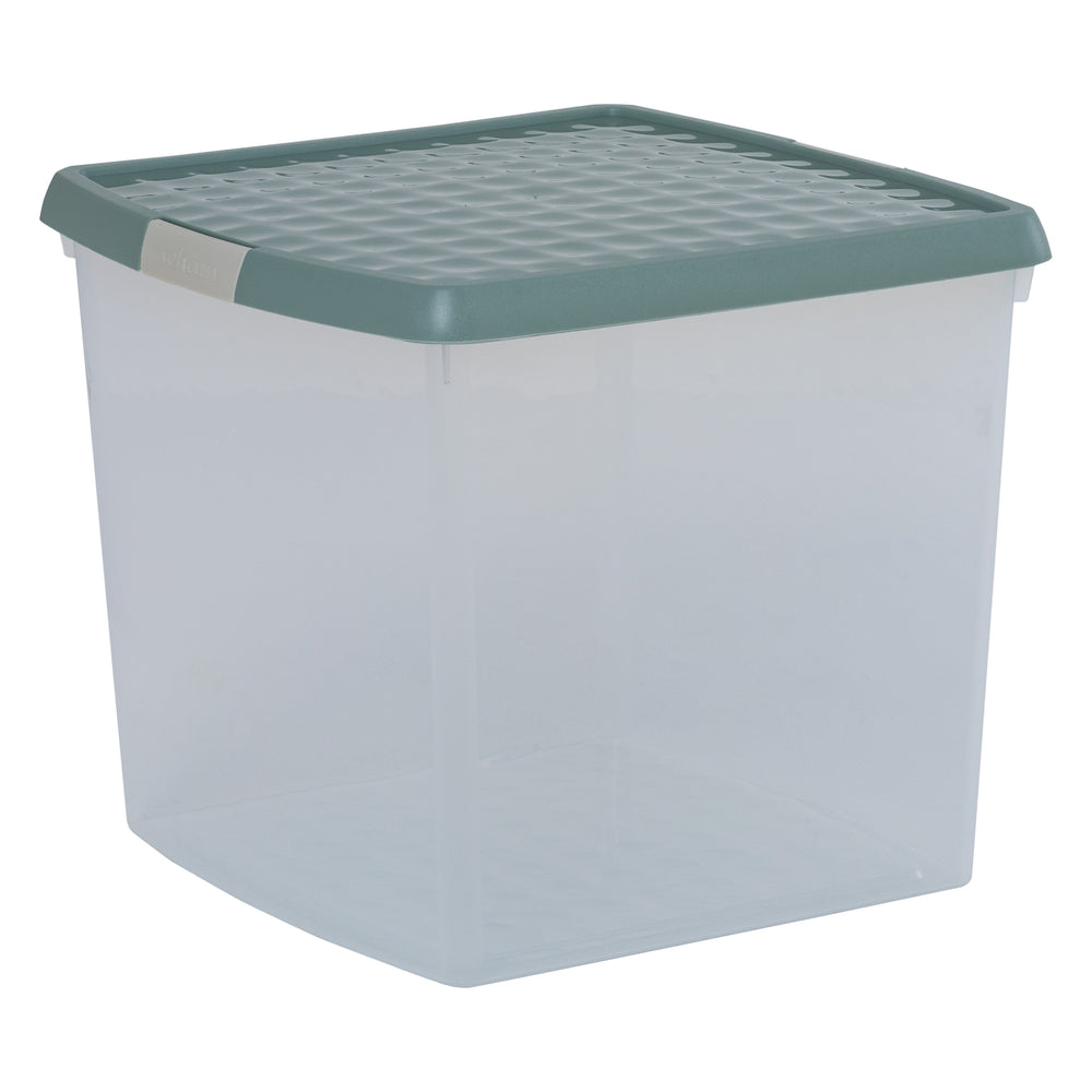 37 Litre Wham Clip Square Plastic Storage Box with Lid 10.03 - Great for 12'' Vinyl Records-Wham-Plastic Box Shop