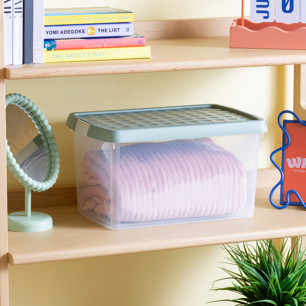 14 Litre Rectangular Wham Clip Box with Lid 6.03-Wham-Plastic Box Shop