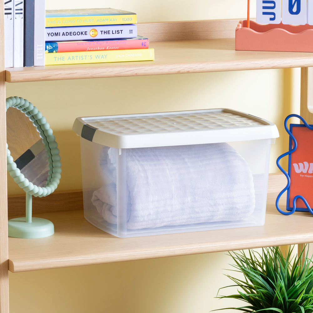 14 Litre Rectangular Wham Clip Box with Lid 6.03-Wham-Plastic Box Shop