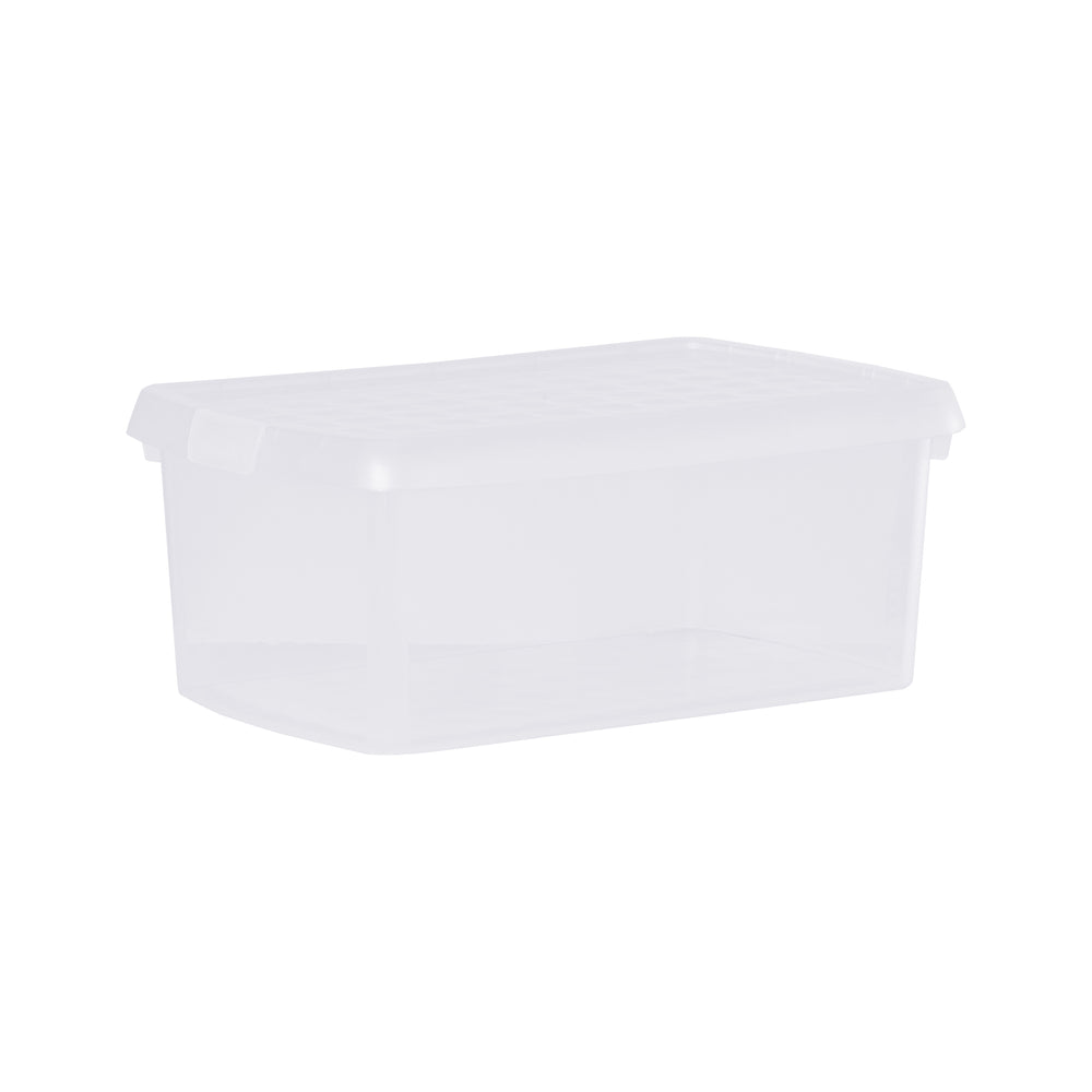 Wham Clip Pack of 3 x 10.5 Litre Plastic Boxes with Lid - 6.02-Wham-Clear-WMCL10.5P3CL-Plastic Box Shop