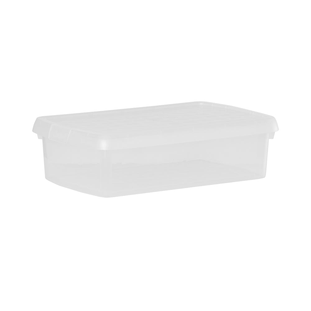 7 Litre Wham Clip Plastic Storage Box with Lid 6.01-Wham-Clear-WMCL7CL-Plastic Box Shop