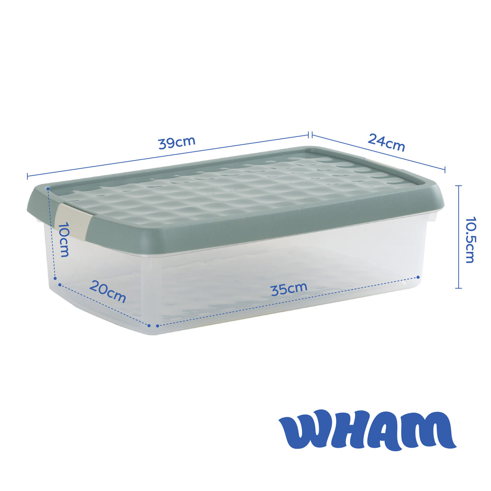 7 Litre Wham Clip Plastic Storage Box with Lid 6.01-Wham-Plastic Box Shop