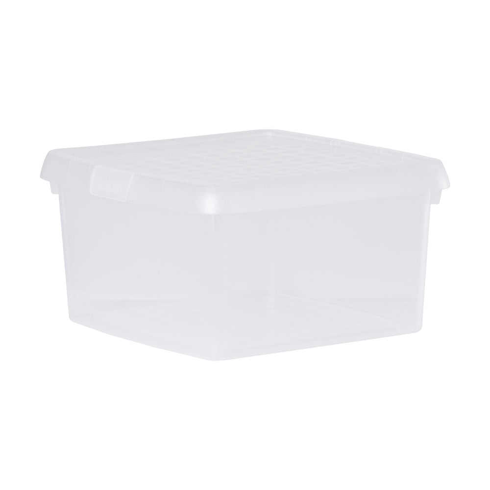 9 Litre Wham Clip Plastic Storage Box with Lid 9.01-Wham-Clear-WMCL9CL-Plastic Box Shop