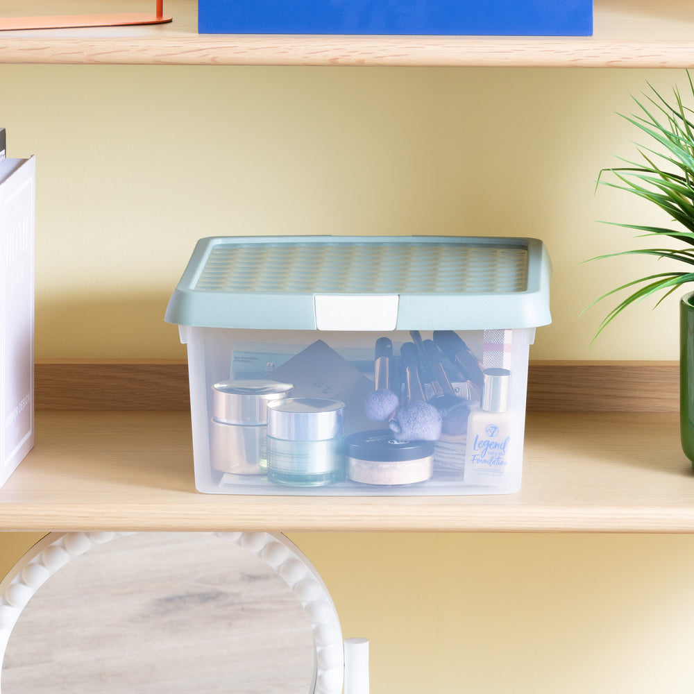 9 Litre Wham Clip Plastic Storage Box with Lid 9.01-Wham-Plastic Box Shop