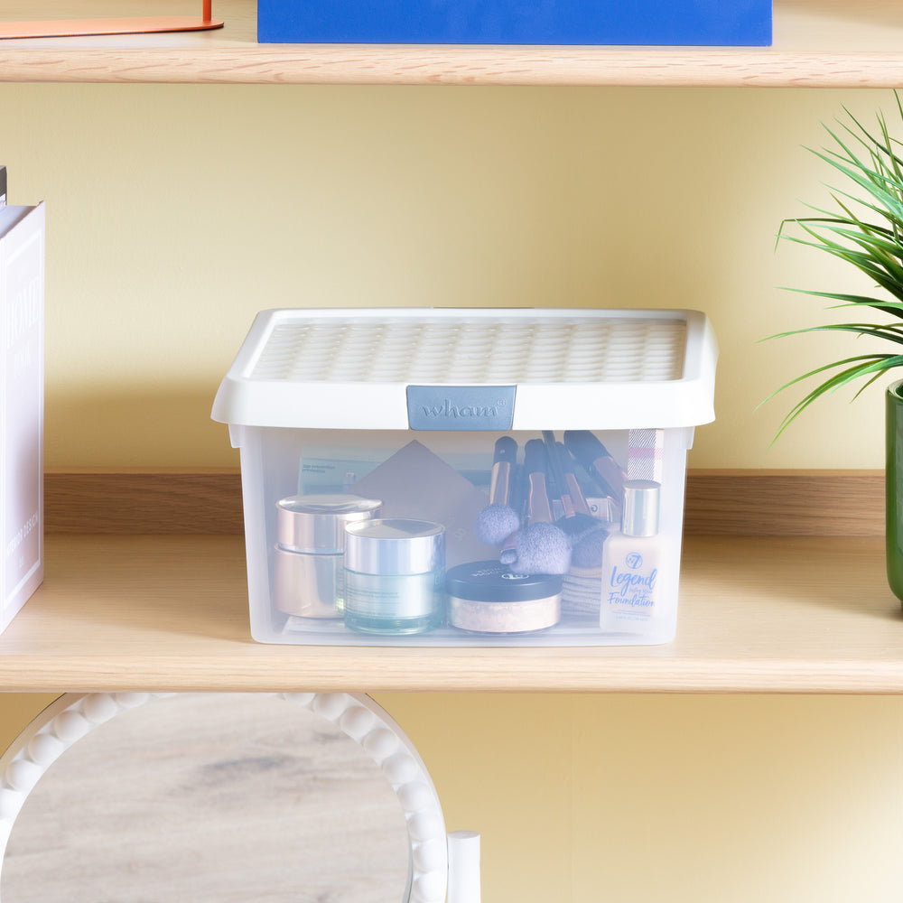 9 Litre Wham Clip Plastic Storage Box with Lid 9.01-Wham-Plastic Box Shop