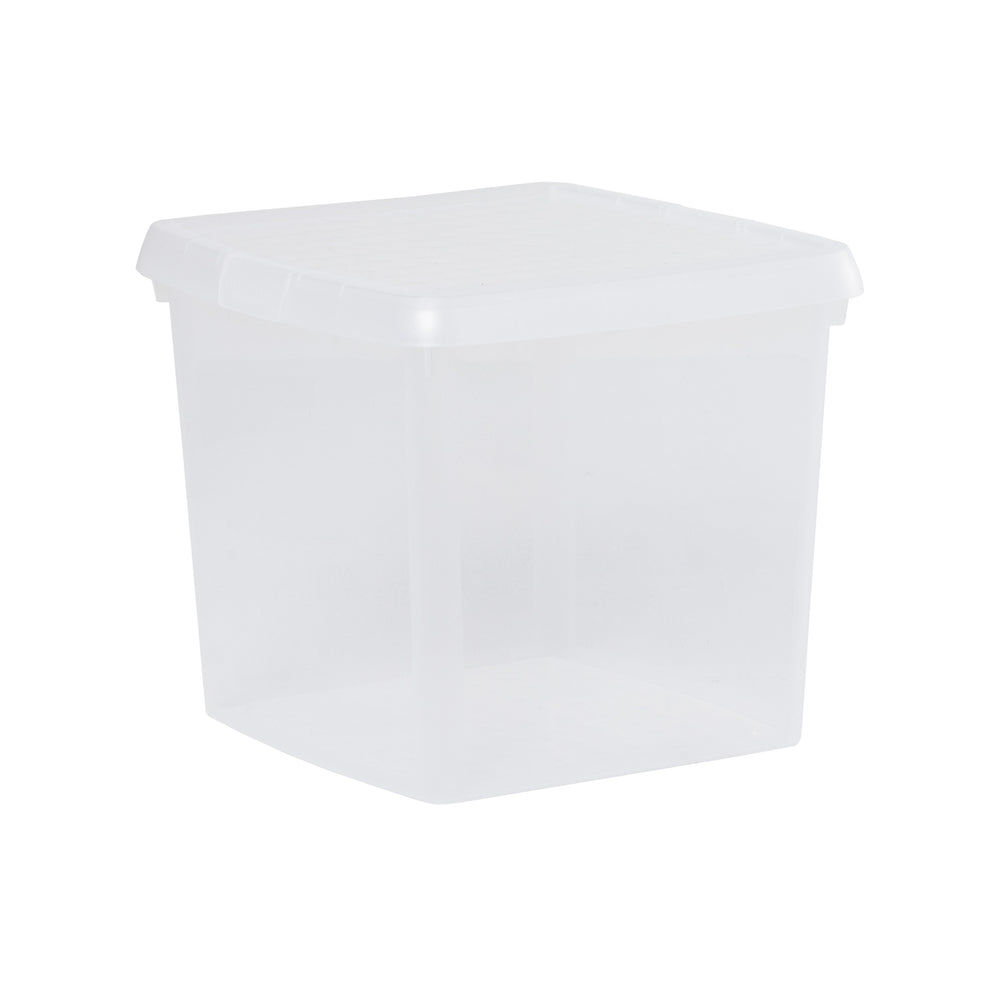 14 Litre Wham Clip Square Storage Box with Lid 9.02-Wham-Clear-WMCL14CL-Plastic Box Shop