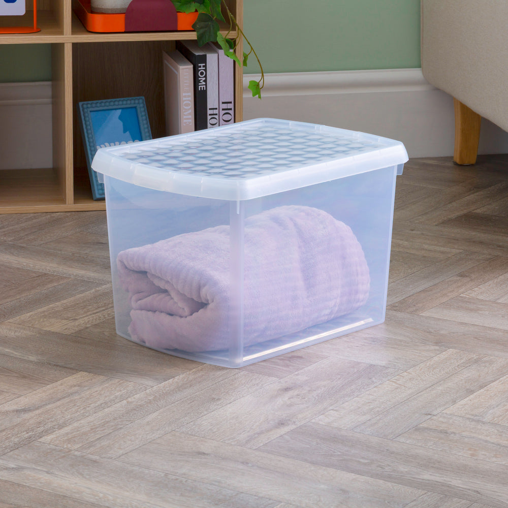 21.5 Litre Wham Clip Plastic Storage Box with Lid 8.02-Wham-Plastic Box Shop