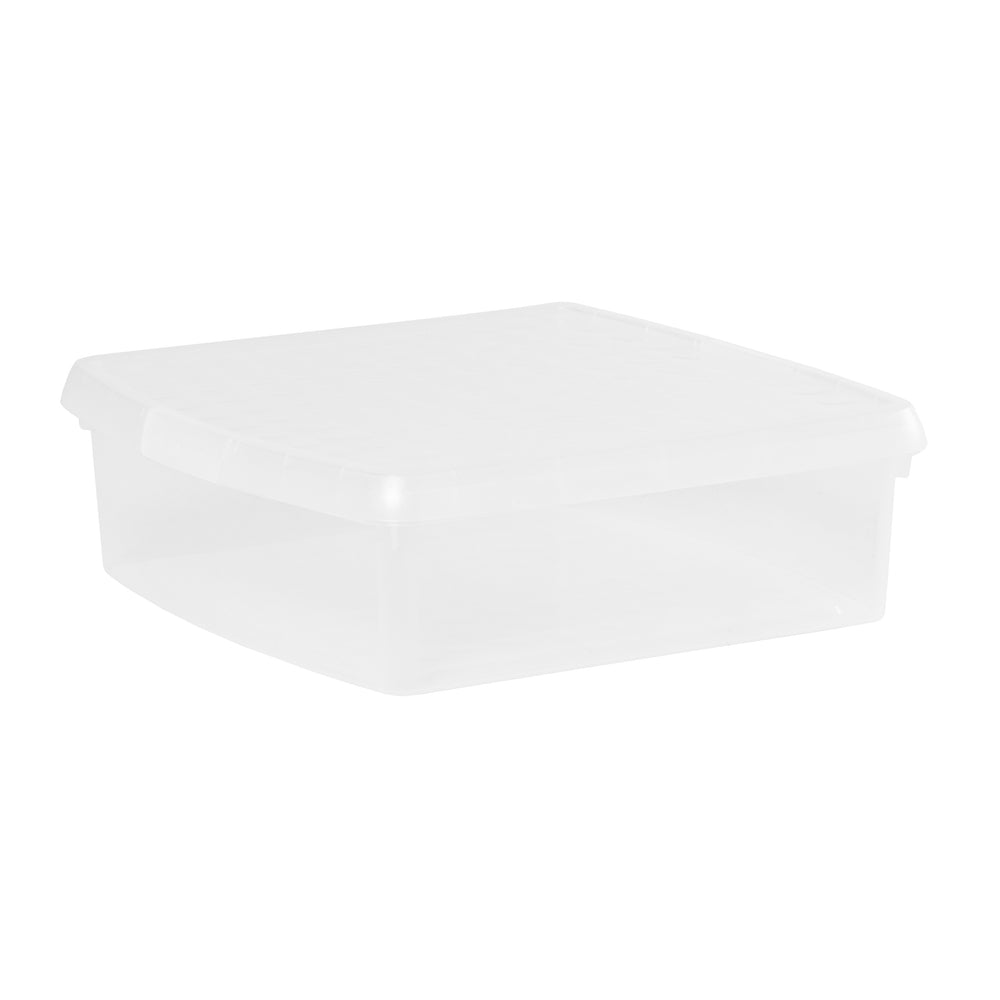 13.2 Litre Clear Plastic Storage Box with Clip Lid – Wham Clip-Wham-Clear-WMCL13.2CL-Plastic Box Shop
