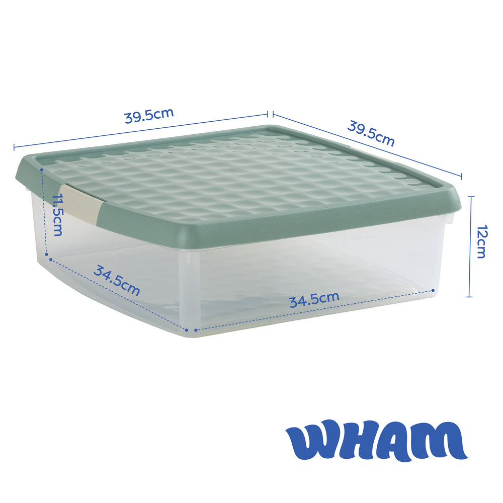 13.2 Litre Clear Plastic Storage Box with Clip Lid – Wham Clip-Wham-Plastic Box Shop