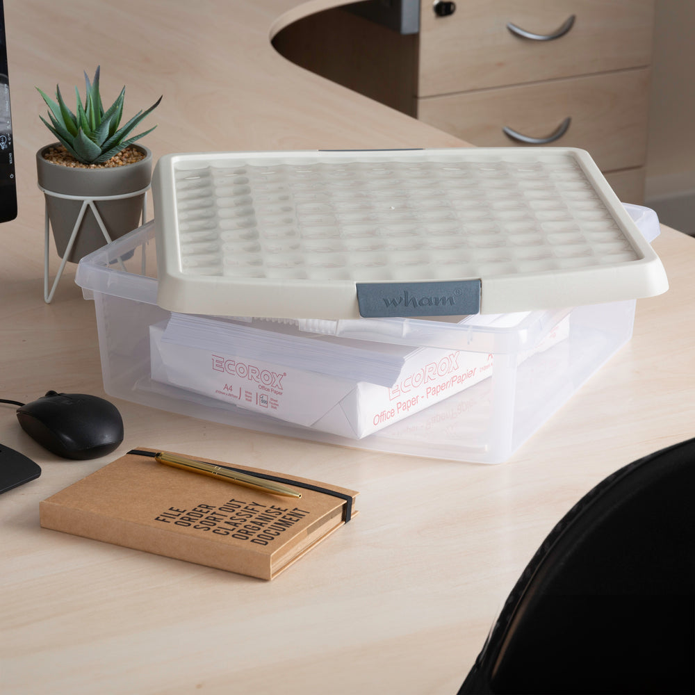 13.2 Litre Clear Plastic Storage Box with Clip Lid – Wham Clip-Wham-Plastic Box Shop