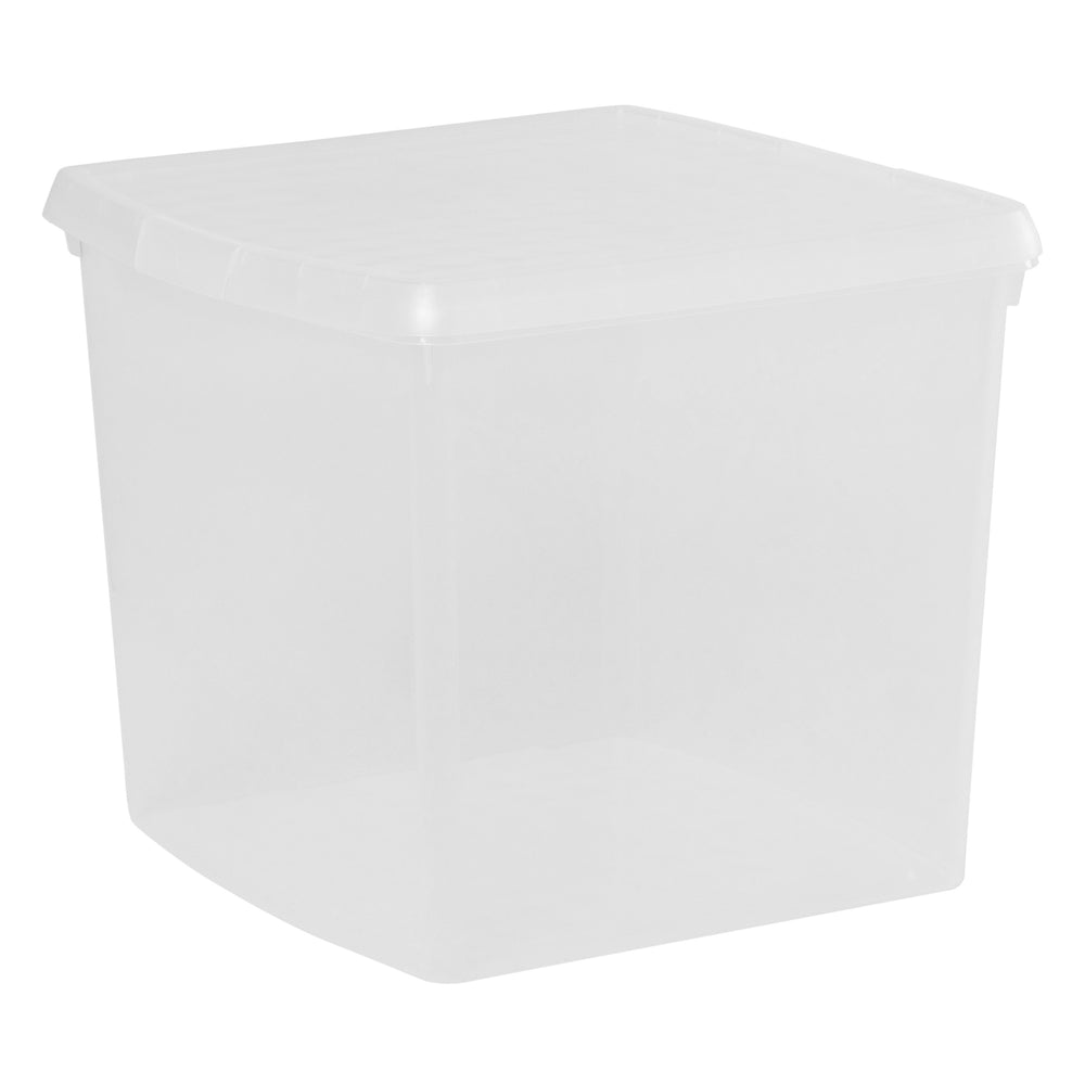 37 Litre Wham Clip Square Plastic Storage Box with Lid 10.03 - Great for 12'' Vinyl Records-Wham-Plastic Box Shop