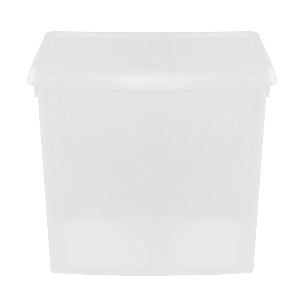 37 Litre Wham Clip Square Plastic Storage Box with Lid 10.03 - Great for 12'' Vinyl Records-Wham-Plastic Box Shop