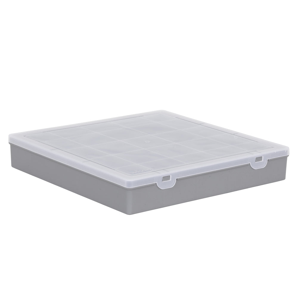 29cm (10.01) Organiser Box with 25 Square Compartments-Wham-Plastic Box Shop