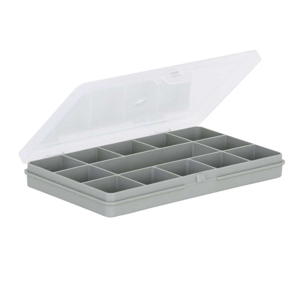 17cm Rectangle Plastic Organiser Box with 13 Divisions (15.01)-Wham-Plastic Box Shop
