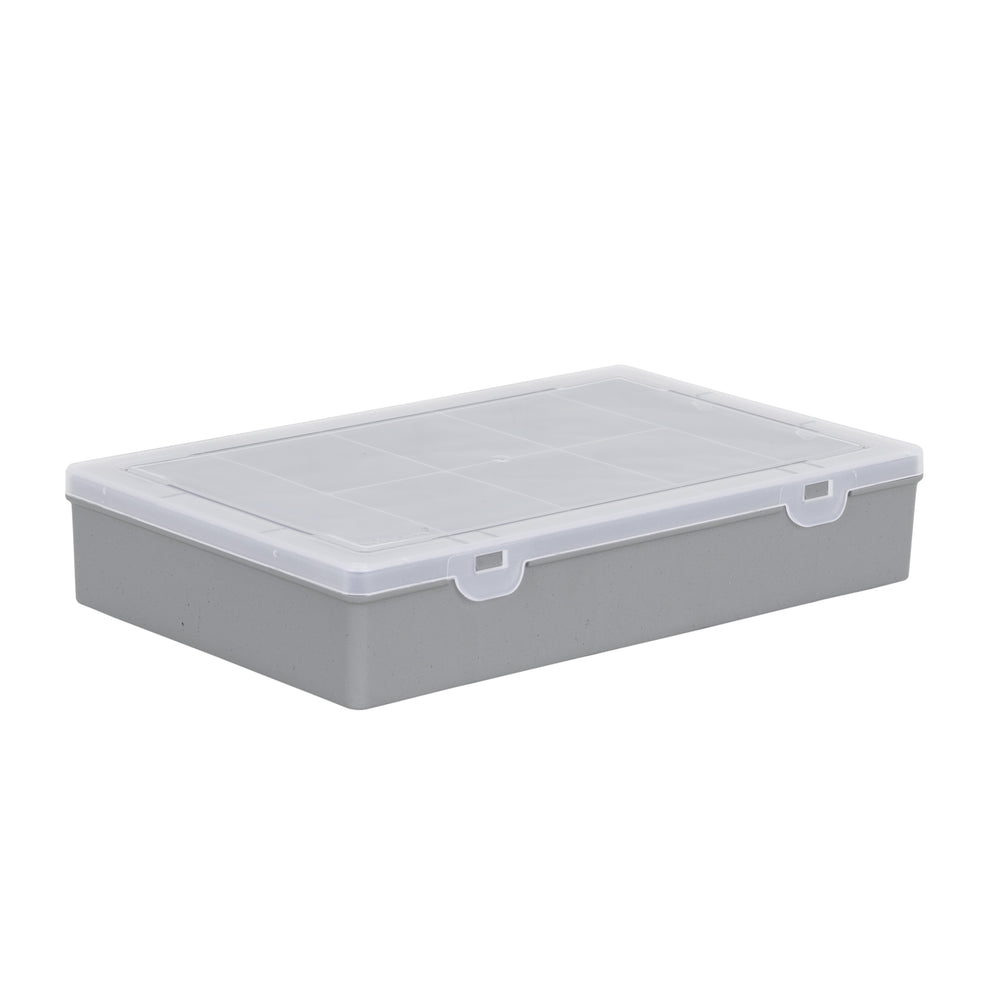 29cm Plastic Organiser Box with 8 Compartments and Lid – Wham-Wham-Plastic Box Shop