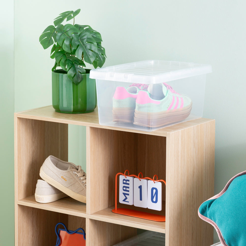 Wham Crystal Pack of 5 x 11L Plastic Storage Boxes with Lids-Wham-Plastic Box Shop