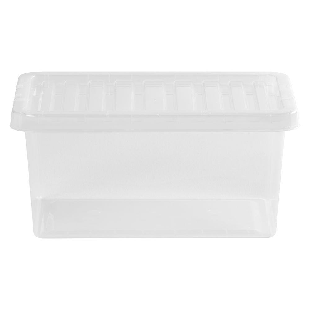 Wham Crystal Pack of 5 x 11L Plastic Storage Boxes with Lids-Wham-Plastic Box Shop