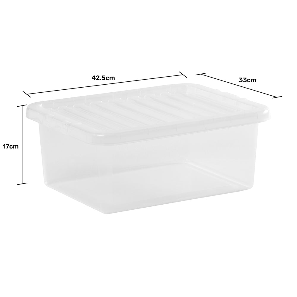Pallet of 400 x 17L Crystal Plastic Storage Boxes with Lids-Wham-Plastic Box Shop
