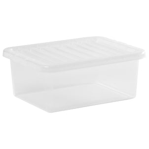 Pallet of 400 x 17L Crystal Plastic Storage Boxes with Lids-Wham-Plastic Box Shop