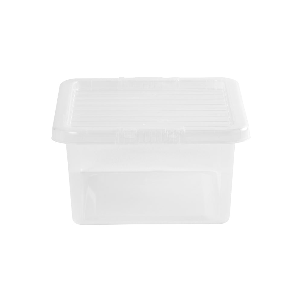 Wham Crystal Pack of 5 x 17L Plastic Storage Boxes with Lids-Wham-Plastic Box Shop
