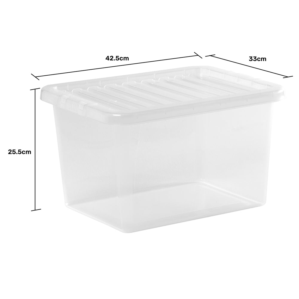 Pallet of 320 x 25L Crystal Plastic Storage Boxes with Lids-Wham-Plastic Box Shop