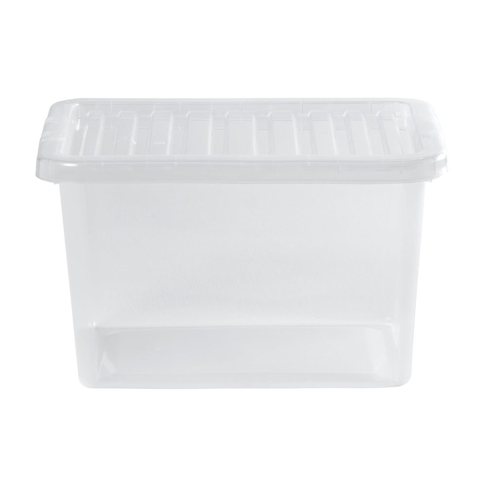 Wham Crystal Pack 5 x 25 Litre Plastic Storage Boxes with Lids-Wham-Plastic Box Shop